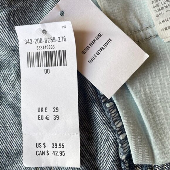 HOLLISTER Ultra High-Rise Distressed Denim Mini Skirt, Size 00 - NWT - Picture 5 of 5